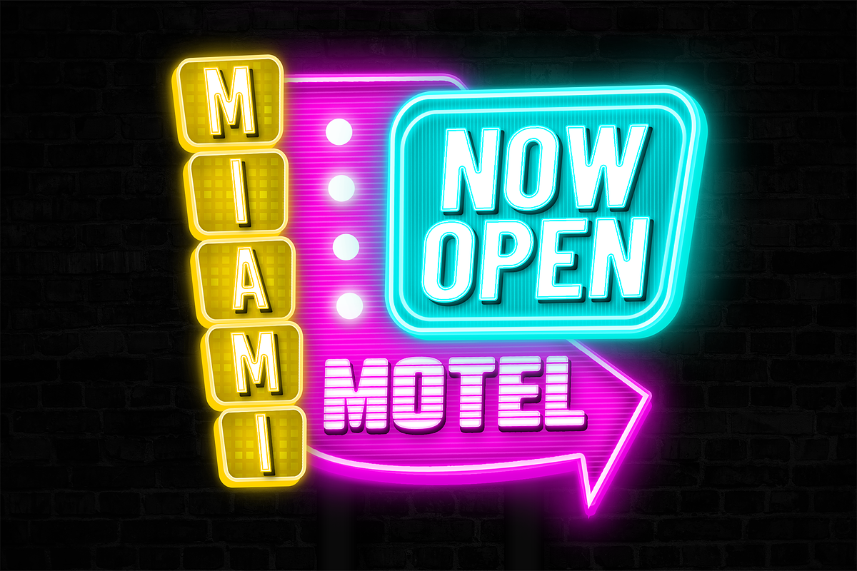 Realistic Neon Sign Pack Text Effect, a Layer Style Add-On by Sixtysix Labs (Photo 6 of 9)