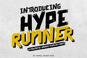 Hype Runner - Brushy Display Font, a Handwritten Font by Invasi Studio (Thumbnail 1 of 10)
