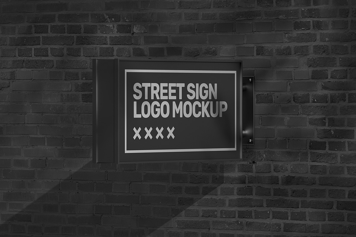 Street Sign Mockup (32 PSD Scenes), an Advertising Mockup by Traint (Photo 38 of 50)