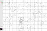 Procreate Afro Hairstle Curly Hair, a Brush Add-On by ArtPrintBabe (Thumbnail 3 of 12)