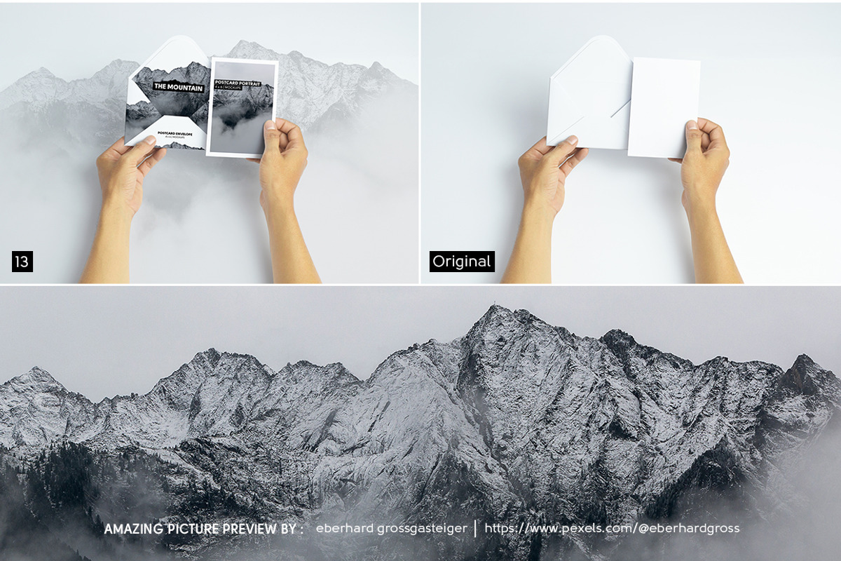 Postcard With Envelope Mockups BUNDL, a Print Template by Kongkow (Photo 13 of 14)
