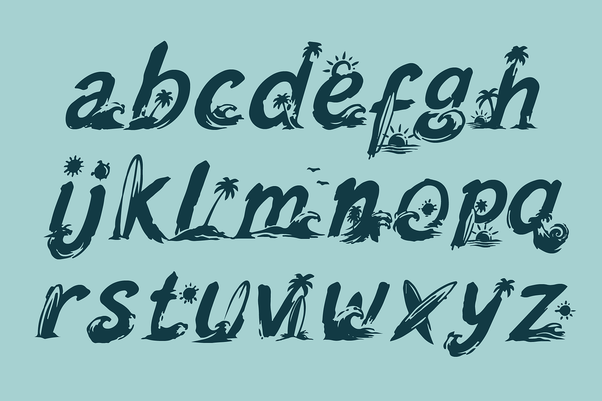 ShoreTide - Surf Ocean Waves, a Handwritten Font by HypeWorksCo (Photo 8 of 9)