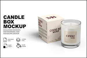 Candle Box Mockup, a Household Mockup by mockupbuys