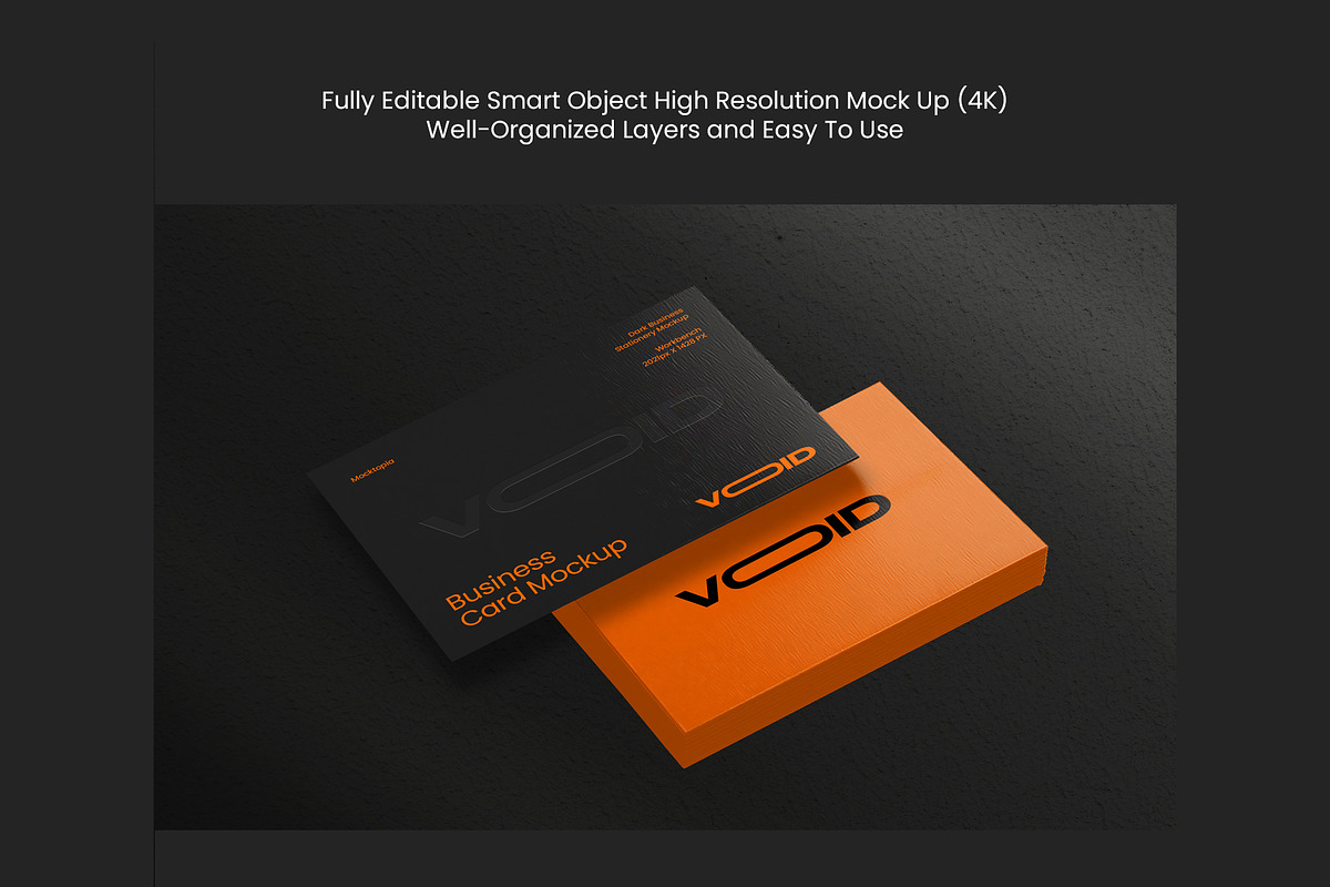VOID Dark Stationery Mockup Bundle, a Product Mockup by Mocktopia (Photo 2 of 8)