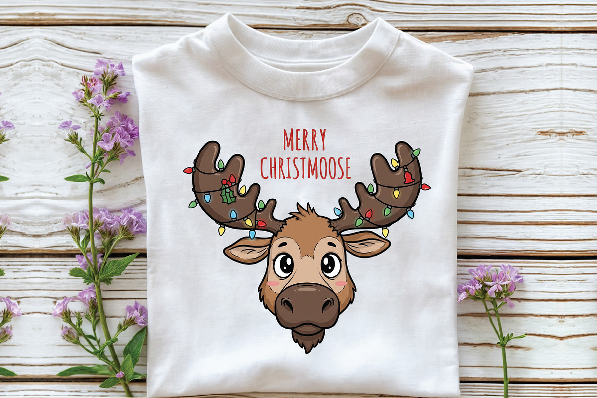 Merry ChristMoose Christmas PNG, an Illustration by Libby Wishes (Photo 5 of 5)