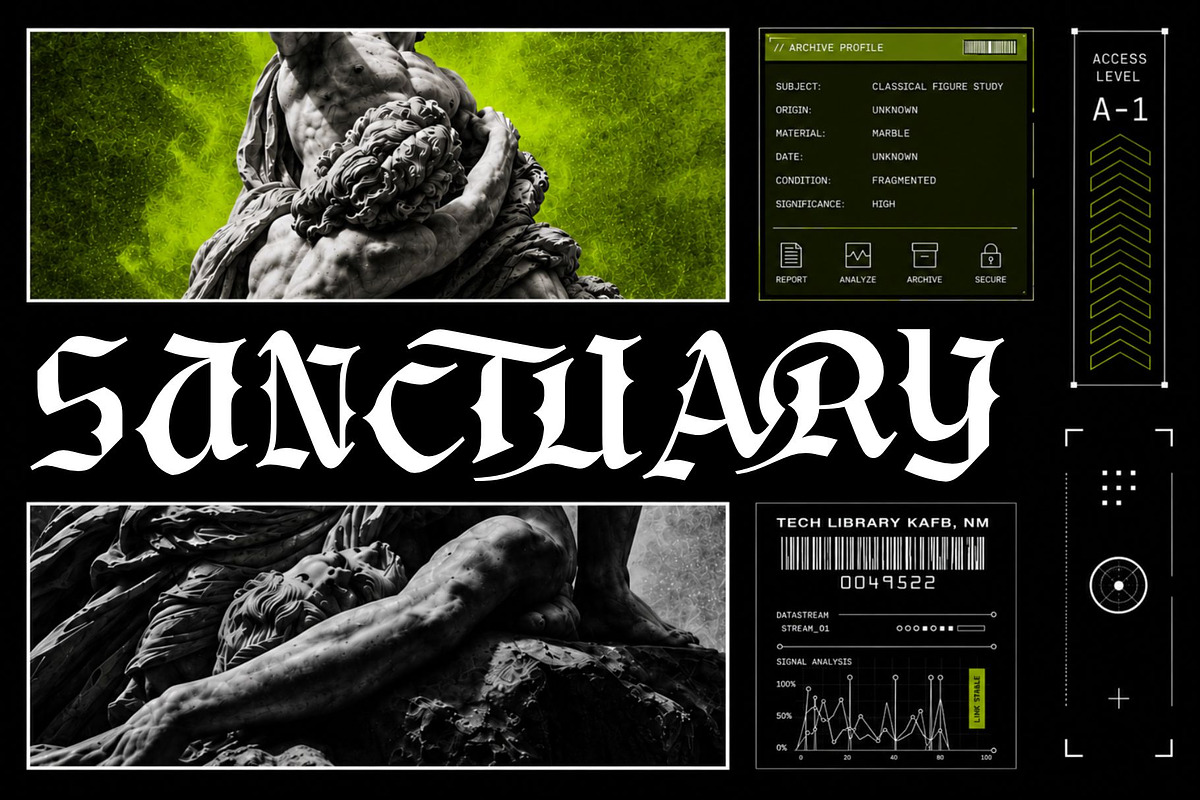 Dark Hermes Typeface, a Blackletter Font by alit design (Photo 4 of 18)
