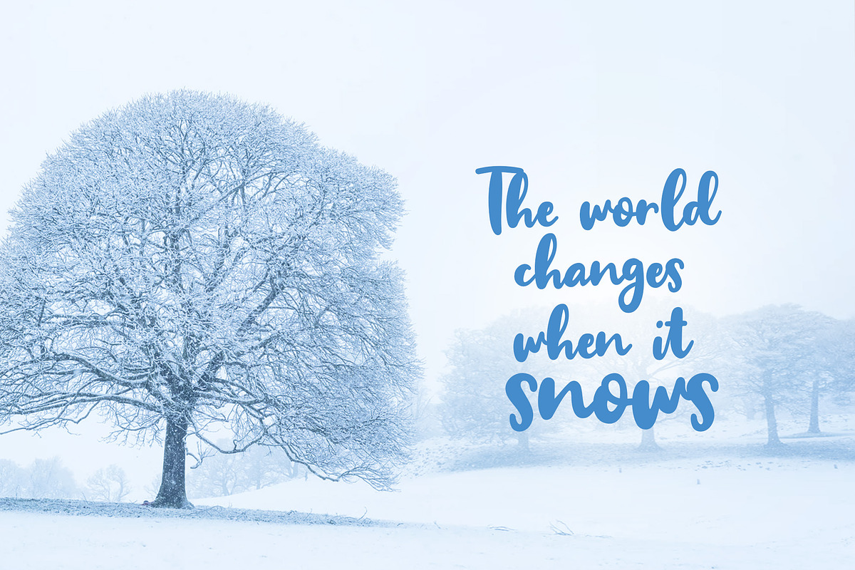 Winter Dream Trio Font preview 7