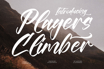 Players Climber Modern Handwritten