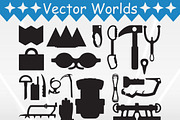 Trekking Equipment Svg, Trekking Svg, an Object Graphic by VectorWorlds (Thumbnail 2 of 3)