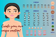 teenager CHARACTER CREATOR (PSD), a Person Illustration by Mandarinkas art (Thumbnail 2 of 6)