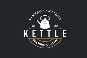 kettle logo design tea and hot drink, a Branding & Logo Template by Maylianaw28