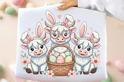 Highland Cow Easter PNG, an Illustration by DreamArtGraphic (Thumbnail 1 of 4)