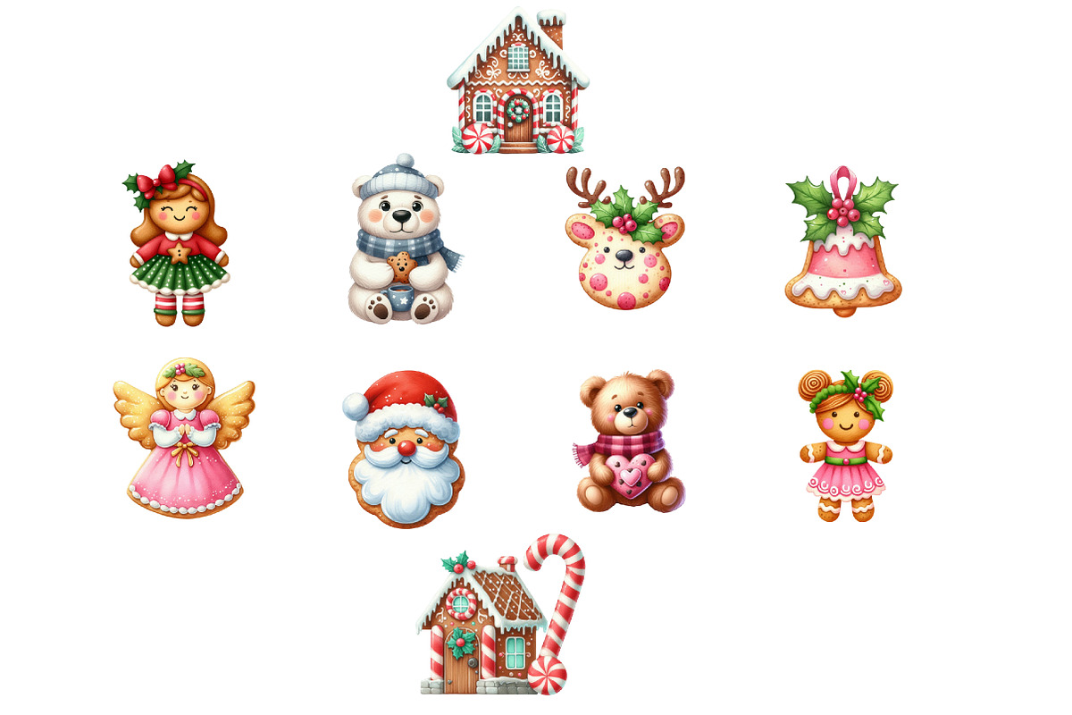 Christmas Cookie Clipart, an Illustration by Designworld (Photo 4 of 5)