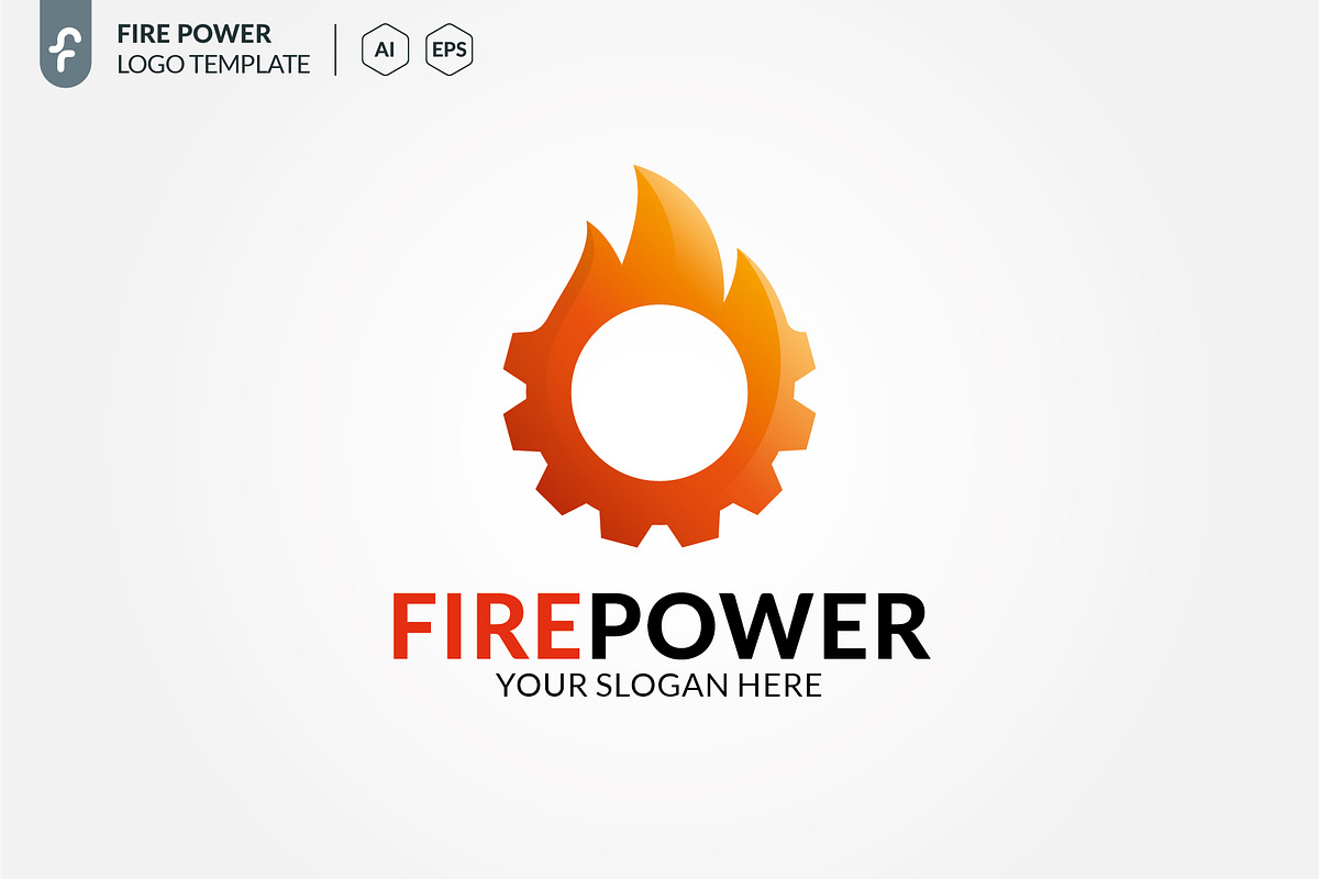 Fire Power Logo, a Branding & Logo Template by ft.studio