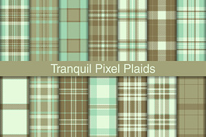 #253 Tranquil Olive Plaid Patterns