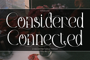 Considered Connected - Elegant Serif, a Serif Font by 177Studio (Thumbnail 1 of 8)