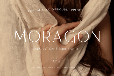 Moragon – Elegant Sans Serif Family, a Sans Serif Font by Fikryal Studio