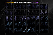150 Lightning Procreate Brushes, a Brush Add-On by ArtistMef (Thumbnail 5 of 8)