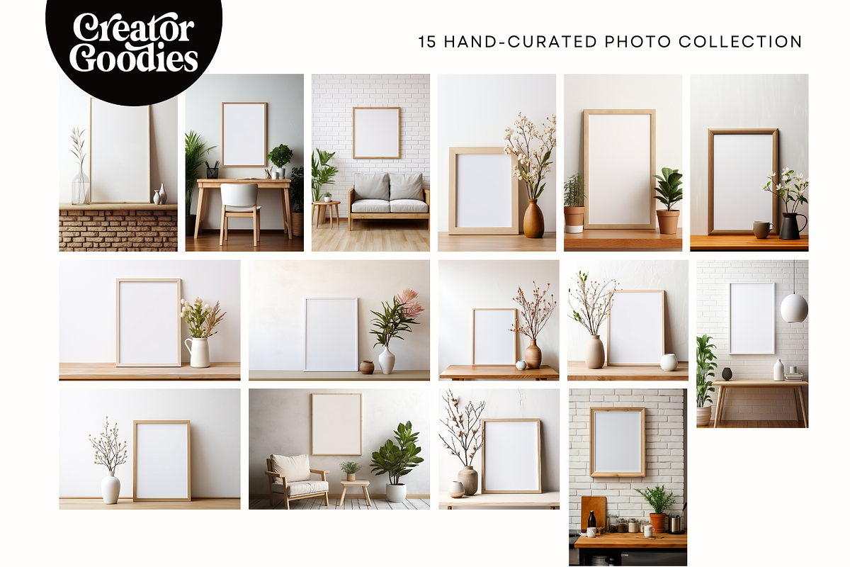 Minimalist Frames Poster Mockups, a Merchandise Mockup by Creator Goodies (Photo 2 of 3)