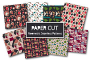 Paper Cut Geometric Seamless Pattern, a Pattern Graphic by Marmalade Moon (Thumbnail 1 of 6)