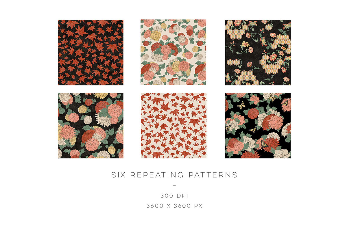 Vintage Japanese Flower Woodcuts, an Object Graphic by Blixa 6 Studios (Photo 5 of 23)