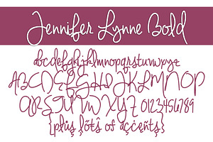 Jennifer Lynne Font Family