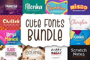 Cute Fonts Bundle