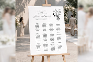 Modern Elegant Seating Canva bd009, a Poster Template by TyphoonStudio