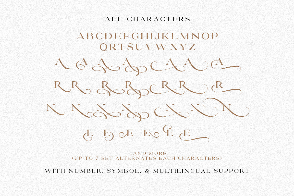 Proyale - Elegant & Stylish Serif, a Serif Font by Sarid Ezra (Photo 6 of 10)