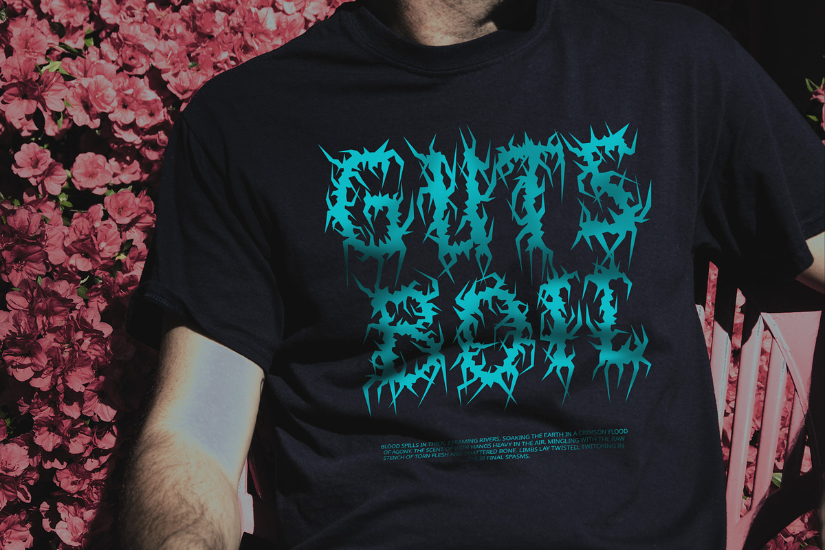 CS Scream – Black Metal Font, a Blackletter Font by Craft Supply Co. (Photo 3 of 8)