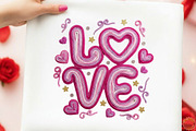 Faux Yarn Valentine Png Crochet Love, an Illustration by designcity5 (Thumbnail 1 of 9)