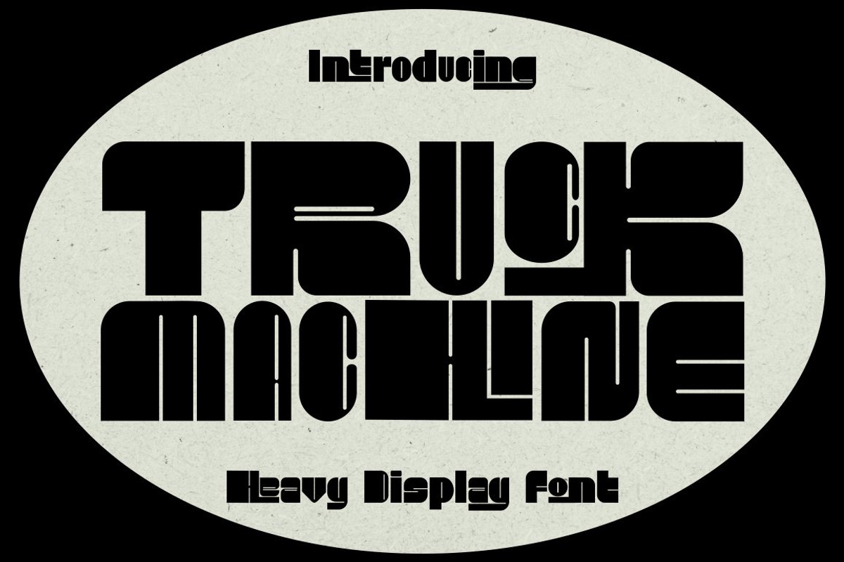 Truck Machine - Heavy Display Font, a Sans Serif Font by PutraCetol Studio (Photo 1 of 11)