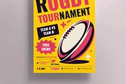 Rugby Tournament Poster, a Flyer Template by MightyDesign (Thumbnail 3 of 8)
