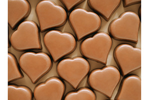 Chocolate hearts confections pattern, a Food & Drink Photo by Fascinadora