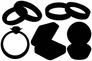 Wedding rings, an Outline Icon by LineworkStock (Thumbnail 3 of 3)