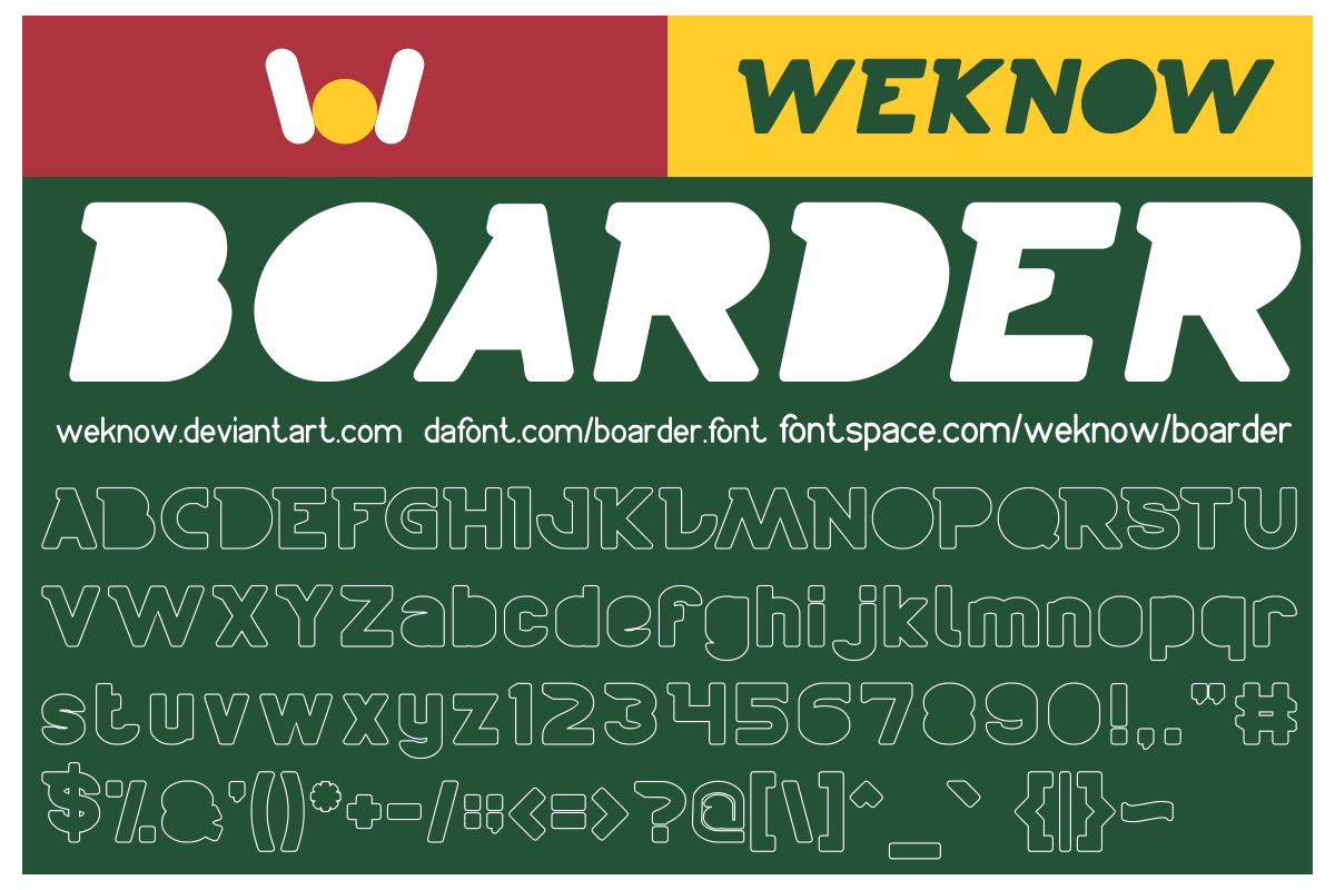 boarder font preview 5