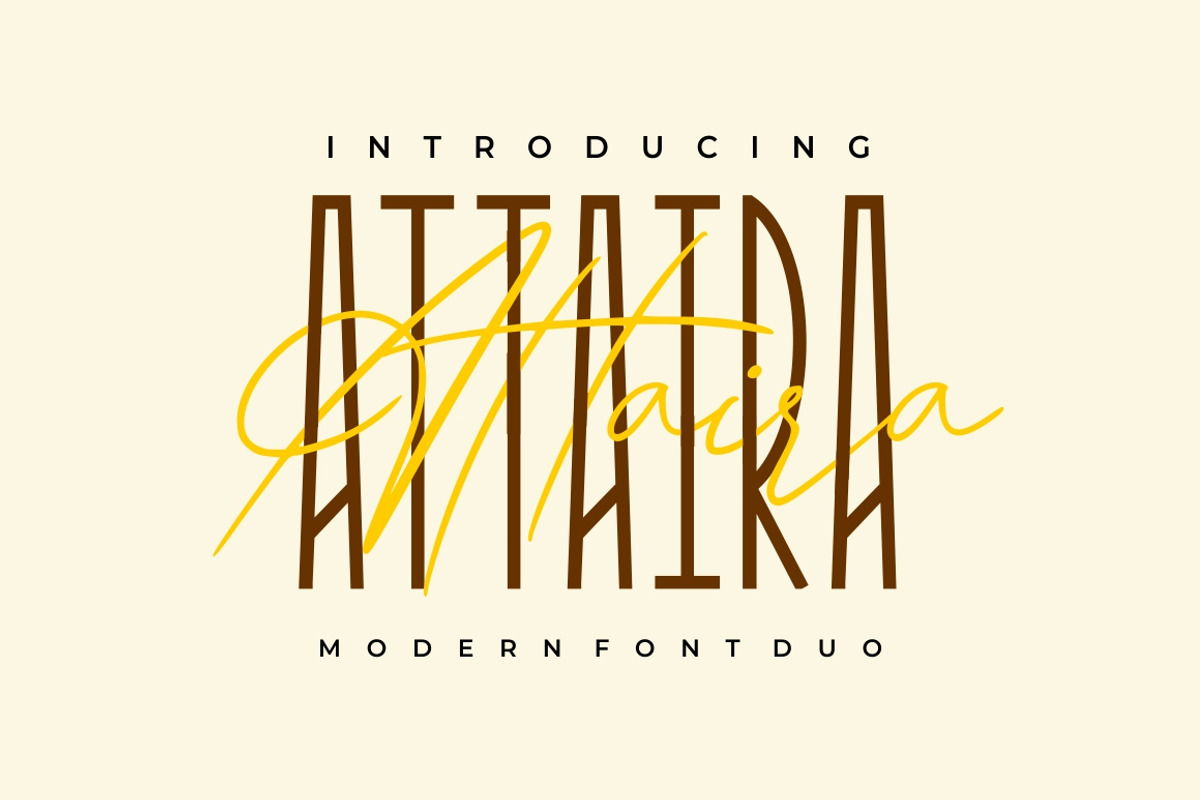 Attaira - Display & Signature Font