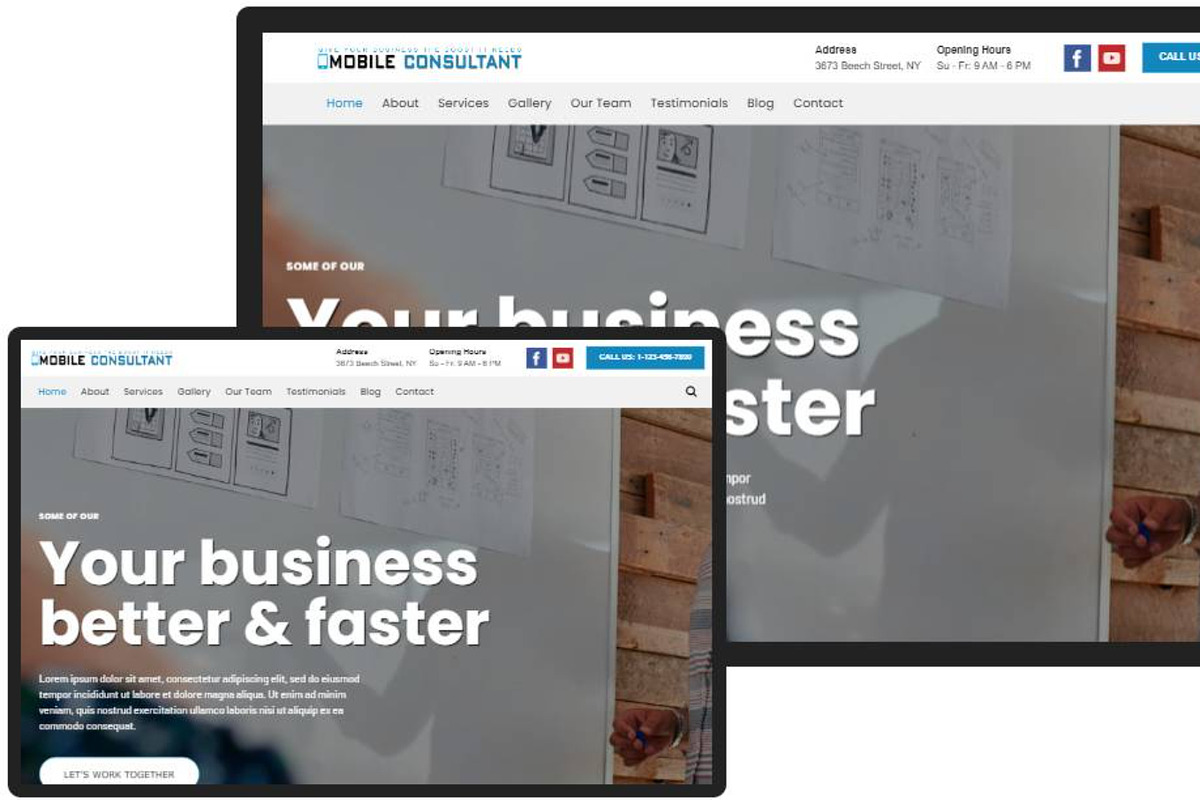 Mobile Consultant WordPress Theme preview 6