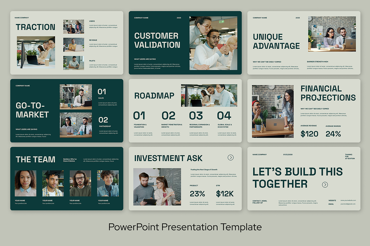 Startup Pitch Deck Powerpoint, a Presentation Template by Sixtemp (Photo 3 of 3)