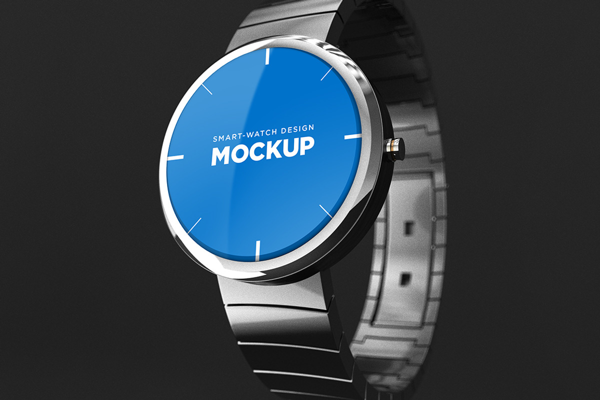 Smart-watch Design Mockup, an Android Mockup by illustrated (Photo 5 of 5)