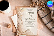 Elegant Wedding Invitation Template, an Invitation Template by InvitingStorys (Thumbnail 4 of 11)