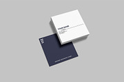 Square Business Card Mockup, a Print Template by Graphiculon (Thumbnail 2 of 11)