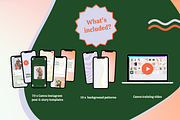 Canva Instagram templates for coach, a Social Media Template by Kurly Creative (Thumbnail 3 of 10)