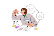 Students learning set. Education, an Education Illustration by PaperTrident (Thumbnail 16 of 17)