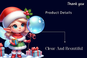 Christmas Cute Fairy Sublimation