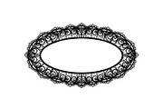 Vintage Lace Oval Frame Bundle, an Illustration by yasushie (Thumbnail 14 of 30)