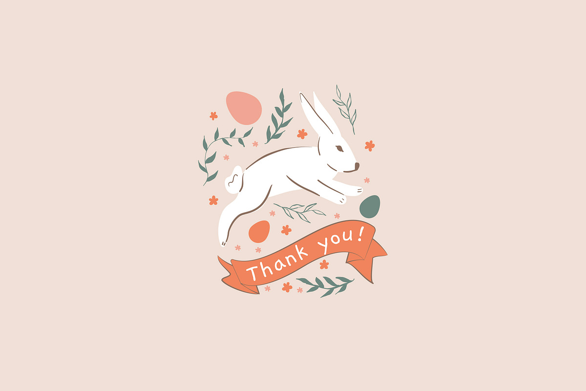 Easter bunny clipart, an Object Illustration by svetlatek (Photo 9 of 9)