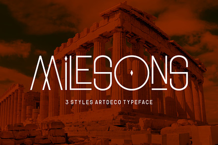 GR Milesons | Artdeco Typeface