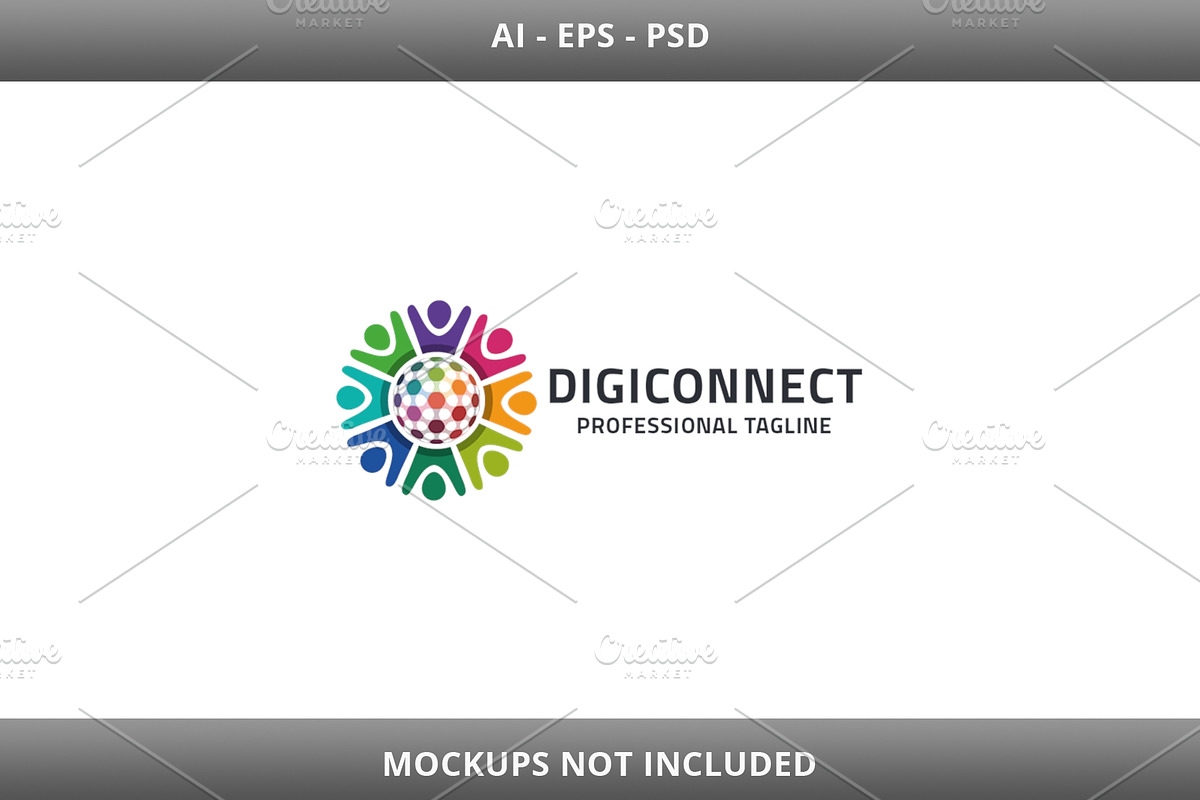 Digital Connect Logo, a Branding & Logo Template by Design_Planet