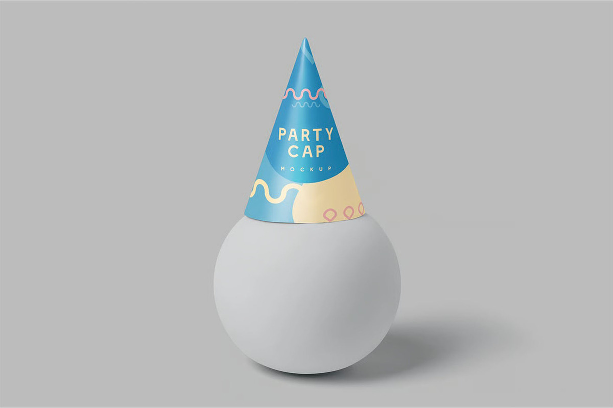 Party Cap Mockups, a Product Mockup by megostudi0 (Photo 2 of 6)